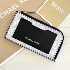 ★新品 MICHAEL KORS コインケース ホワイト 小銭入れ財布 定期入れ