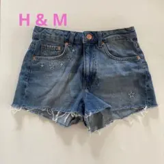 Ｈ&M デニムショートパンツ　ダメーデニム