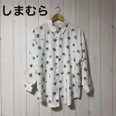 しまむら パンダとサメ模様 シャツ
