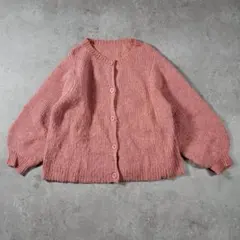 【美品】eur3 エウルキューブ ニットカーディガン (LL) 3のサムネイル