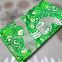 袋帯 六通　グリーン系銀糸フォーマル