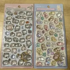 ボンボンドロップシール　マヌルネコ　アルパカ　2枚セット