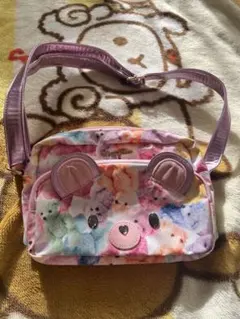 メゾピアノ ショルダーバック総柄くま