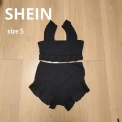 SHEIN ブラック フリル セパレート水着 Sサイズのサムネイル