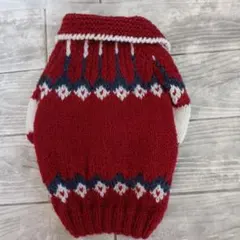 犬の手編みセーター