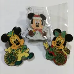 ディズニーピンバッチ 3個まとめ売り