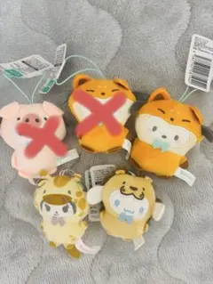 サンリオキャラクターズ どうぶつ着ぐるみマスコット3種セット