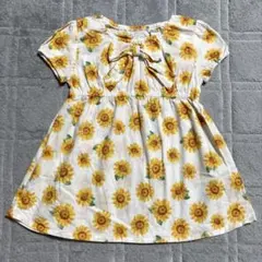 ☆Babyワンピースひまわり柄90㎝☆