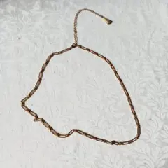 ゴールドリンクチェーンネックレス