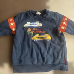 ミキハウス 車刺繍 トレーナー