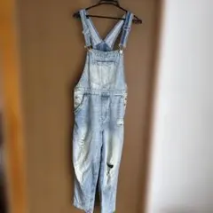 H&Mライトブルーデニム サロペット オーバーオール