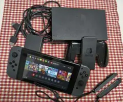 ち*ゃ様 Nintendo Switch グレー （透明カバー・画面フィルム）周