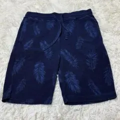 アズールバイマウジー 総柄ハーフパンツ ネイビー M リラックス　タウンユース