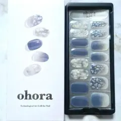 ★ohora★オホーラネイルシール15枚★N Gleam Blue②
