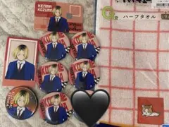 ハイキュー！！ 孤爪研磨 トウキューコラボ ホロ缶バッジ、カード 特典付