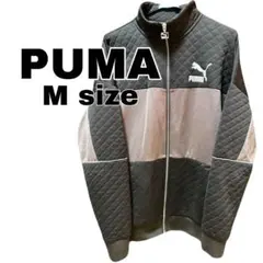 【PUMA】 キルティングジャージ Mサイズ　ブラウン