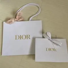 Dior ディオール　最新　ショッパー リボン付　ピンクリボン　ギフトボックス