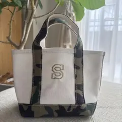 L.L.Bean ボートアンドトート バッグ 迷彩 ホワイト×カモフラージュ