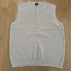 ライトグレー ノースリーブベスト Mサイズ