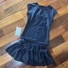 ダークブルー 水着セット トップスとスカート