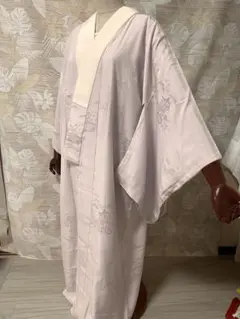 長襦袢　訪問着長襦袢　小紋長襦袢　正絹　美品　半衿付き　裏地あり　高級袷