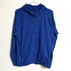 UNIQLO フルジップパーカー メンズ L青