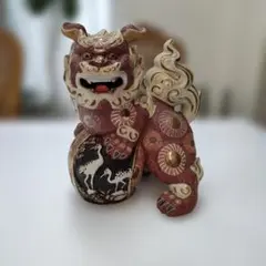 獅子像 陶器製置物 青緑色 アンティーク - メルカリ