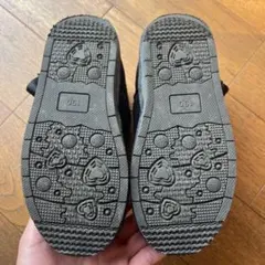 ブラックリボン付きブーツ 19cmサイズ