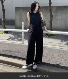 【新品】Ameri KNIT DOCKING LOOSE ROMPERSのサムネイル