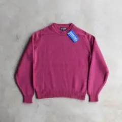 90s LANDS'END ランズエンド デッドストック ウール ニット ピンク