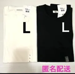 ロンハーマン ユニクロ Tシャツさ新品タグ付き Ｌサイズ白黒 2枚セットタマタカ