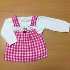 セール☻❤ピンクギンガムチェック　チュニックセット❤