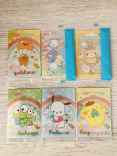 サンリオウエハースカード6枚セットシークレットはぴだんぶい付き