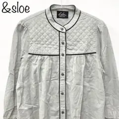 【&sloe】haco!　キルティングシャツワンピ　ミントグリーン　M