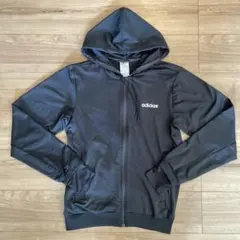 エ*モ様 adidas ブラック フード付きパーカー