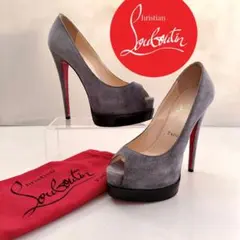 ルブタン　厚底　オープントゥ　ハイヒール　パンプス　サンダル　極美品　36.5