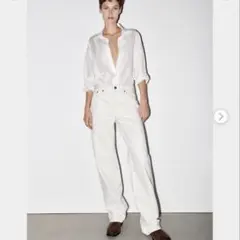 ZARA デニム ホワイト【XS】