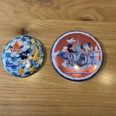 東京ディズニーランド 15周年 20周年 缶バッジ 2種セット