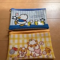 サンリオ あひるのペックル コロコロクリリン フラットポーチ 2点