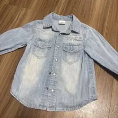 SLAP SLIP ライトブルーデニムシャツ