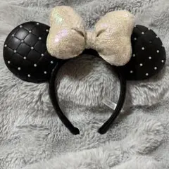 ディズニー キルティング耳カチューシャ　ミニー