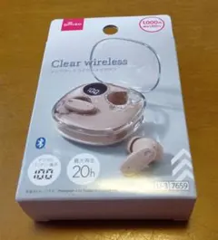 Clear wireless クリアケースワイヤレスイヤホン スモーキーピンクのサムネイル