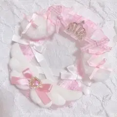 うさ耳 天使 リボン ピンク トレカケース レースデコ