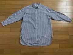 UNIQLO ストライプ 長袖シャツ Mサイズ
