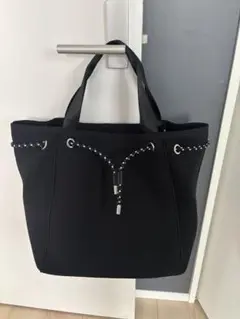 ネオプレーントートバッグ　ブラック