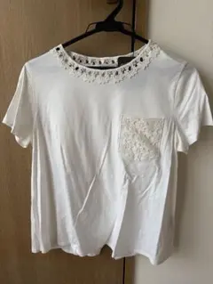 モンクレール フラワーレーススイッチングTシャツ MONCLER レース