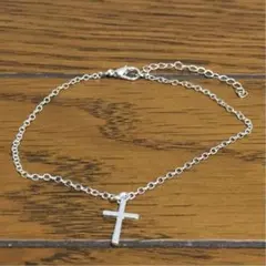 大人気 チェーン クロス シルバーアンクレット ブレスレット