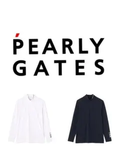 PEARLY GATES ハイネック長袖シャツ ホワイト