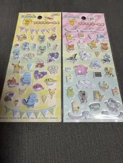 【2種セット】ポケモン プチプチシール4 ぷっくりシール