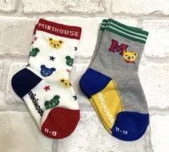 未使用品　ミキハウス　ベビーソックス11-13㎝